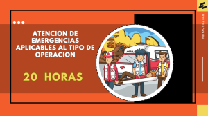 ATENCION DE EMERGENCIAS APLICABLES AL TIPO DE OPERACION